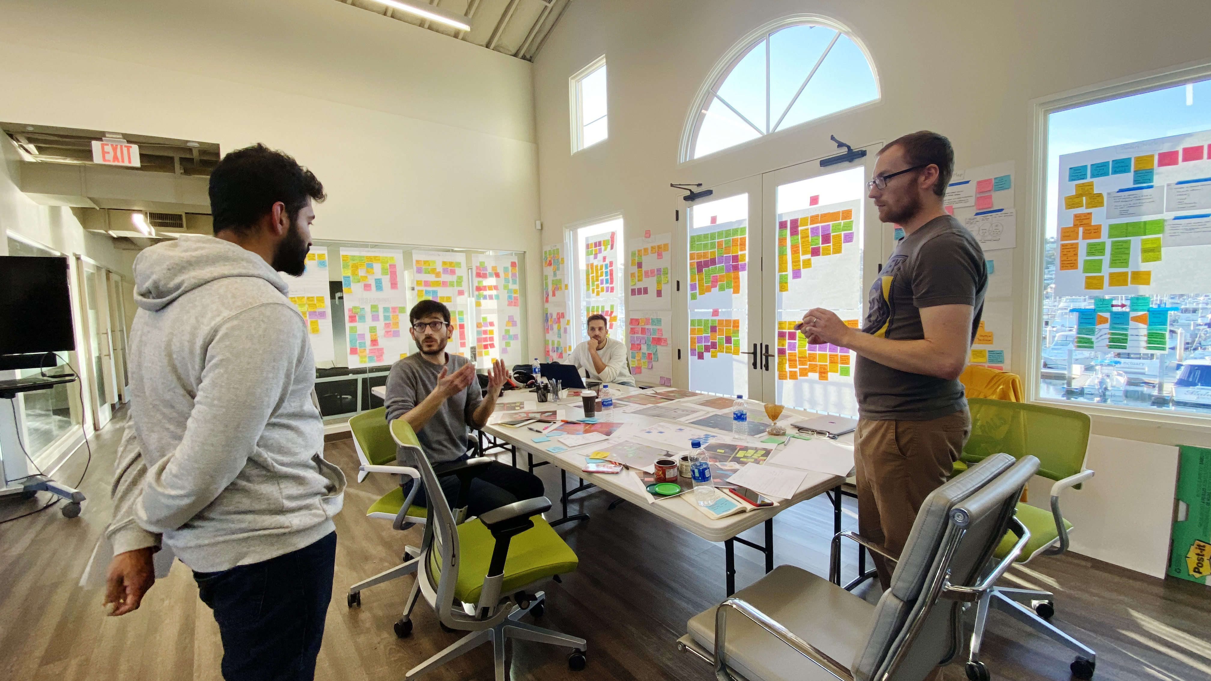 Roundfeather team brainstorm